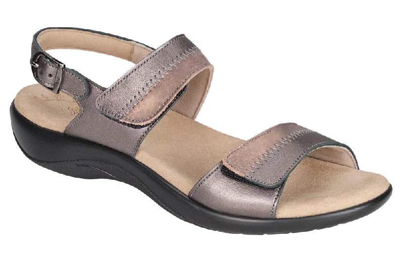 Women's Ankle - Strap Sandals with a Block Heel in Red for a Sophisticated StyleSAS Nudu Women's Ankle - Strap Sandals with a Block Heel in Red for a Sophisticated StyleSAS Nudu