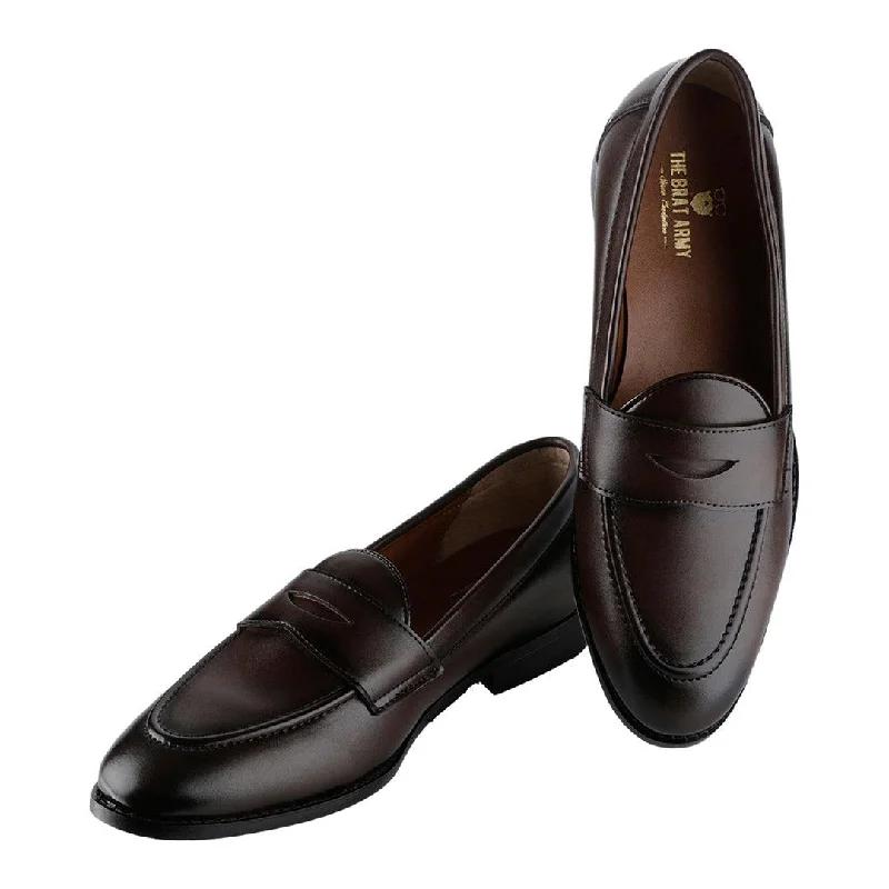 Lightweight Women's Mesh - Paneled Loafers in White for BreathabilitySiena Timeless Brown Classic Penny Loafers Lightweight Women's Mesh - Paneled Loafers in White for BreathabilitySiena Timeless Brown Classic Penny Loafers