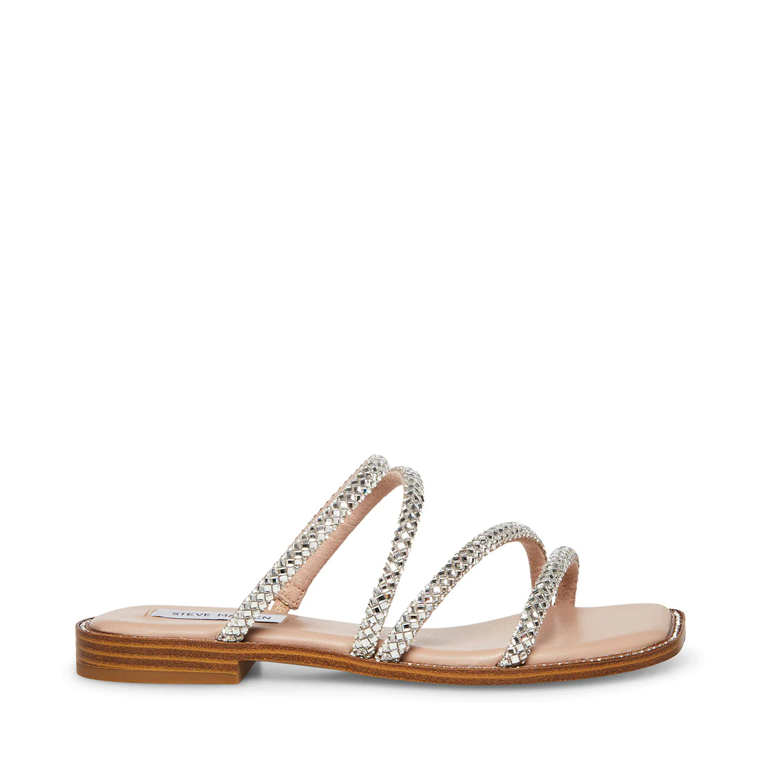 Women's Rhinestone - Embellished Open - Toe Sandals in Silver for a Glamorous Party LookStarie Rhinestone - Silver Women's Rhinestone - Embellished Open - Toe Sandals in Silver for a Glamorous Party LookStarie Rhinestone - Silver