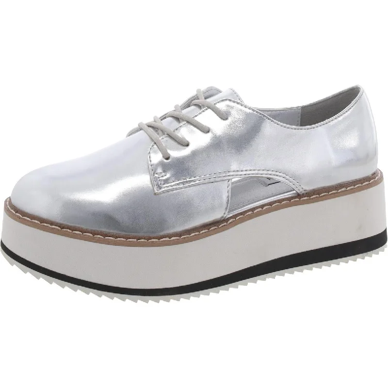 Lightweight Mesh - Paneled Women's Oxfords in White for BreathabilitySteve Madden Womens Gina Faux Leather Metallic Oxfords Lightweight Mesh - Paneled Women's Oxfords in White for BreathabilitySteve Madden Womens Gina Faux Leather Metallic Oxfords