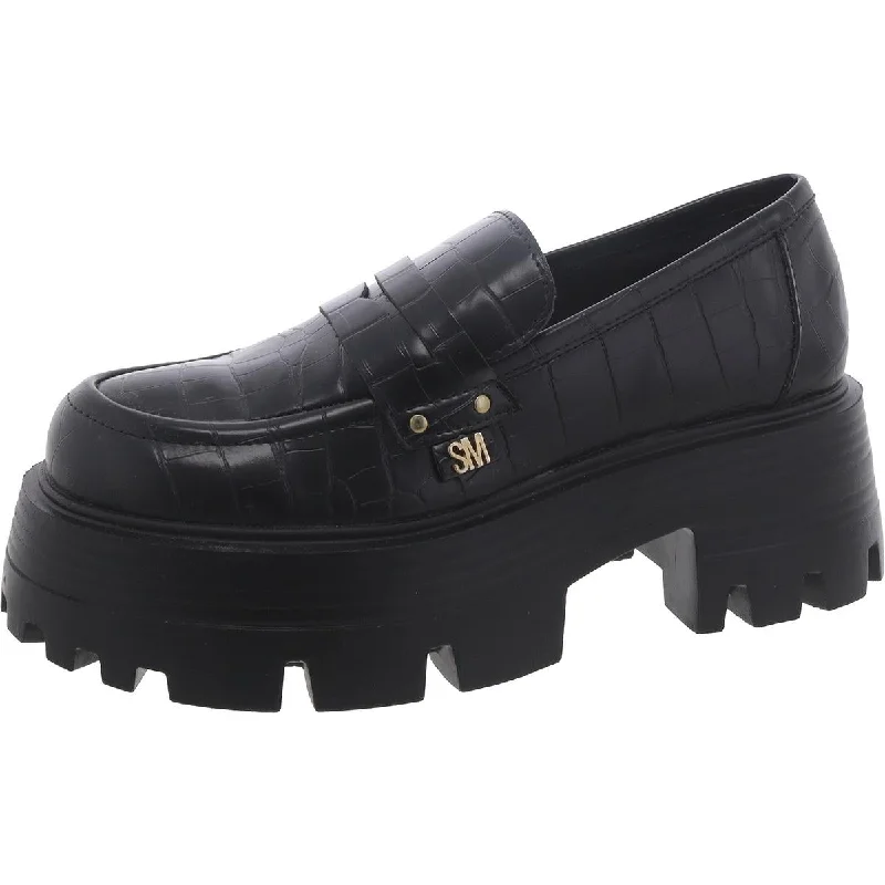 Sustainable Recycled Material Women's Oxfords in Gray for Eco - Conscious ShoppersSteve Madden Womens Madlove Faux Leather Croc Print Loafers Sustainable Recycled Material Women's Oxfords in Gray for Eco - Conscious ShoppersSteve Madden Womens Madlove Faux Leather Croc Print Loafers