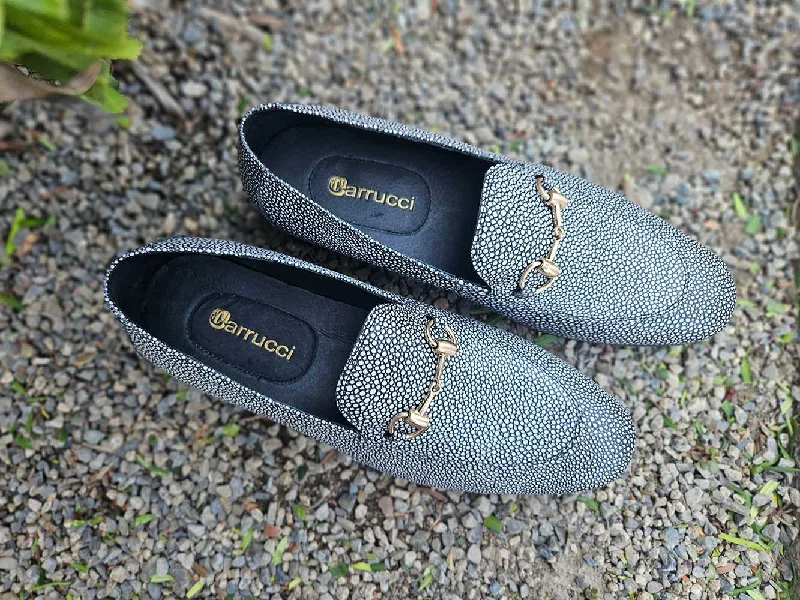 Adjustable Strap Women's Loafers in Tan for a Custom FitStingray Embossed Horsebit Loafer Adjustable Strap Women's Loafers in Tan for a Custom FitStingray Embossed Horsebit Loafer