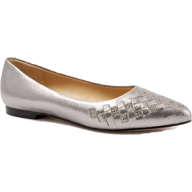 Plus Size Women's Wide - Fit Oxfords with Double Stitching in Black for DurabilityTrotters Womens Estee Woven Casual Ballet Flats Plus Size Women's Wide - Fit Oxfords with Double Stitching in Black for DurabilityTrotters Womens Estee Woven Casual Ballet Flats