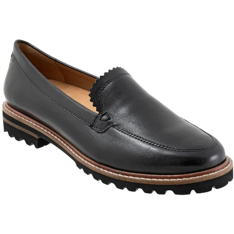 Non - Slip Rubber Sole Women's Oxfords in Navy for Wet and Slippery ConditionsTrotters Womens Fayth Faux Leather Dressy Loafers Non - Slip Rubber Sole Women's Oxfords in Navy for Wet and Slippery ConditionsTrotters Womens Fayth Faux Leather Dressy Loafers