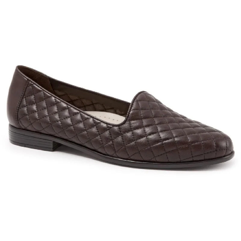 Plus Size Women's Wide - Fit Oxfords with Double Stitching in Black for DurabilityTrotters Womens Liz Woven Flat Smoking Loafers Plus Size Women's Wide - Fit Oxfords with Double Stitching in Black for DurabilityTrotters Womens Liz Woven Flat Smoking Loafers