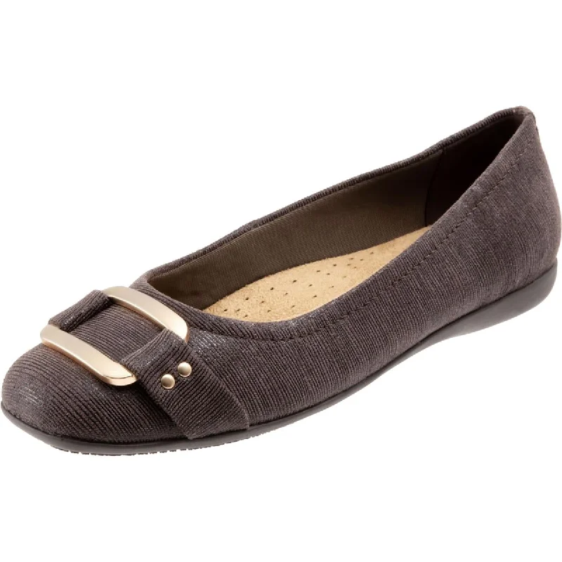 Shock - Absorbing Women's Oxfords in Gray for Active LifestylesTrotters Womens Sizzle Signature Slip On Ballet Flats Shock - Absorbing Women's Oxfords in Gray for Active LifestylesTrotters Womens Sizzle Signature Slip On Ballet Flats