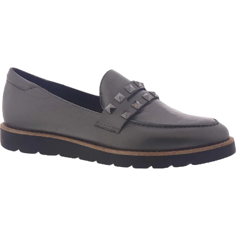 Women's Premium Full - Grain Leather Oxfords in Dark Brown for a Classic Office LookVANELi Womens Jolly Leather Studded Penny Loafers Women's Premium Full - Grain Leather Oxfords in Dark Brown for a Classic Office LookVANELi Womens Jolly Leather Studded Penny Loafers
