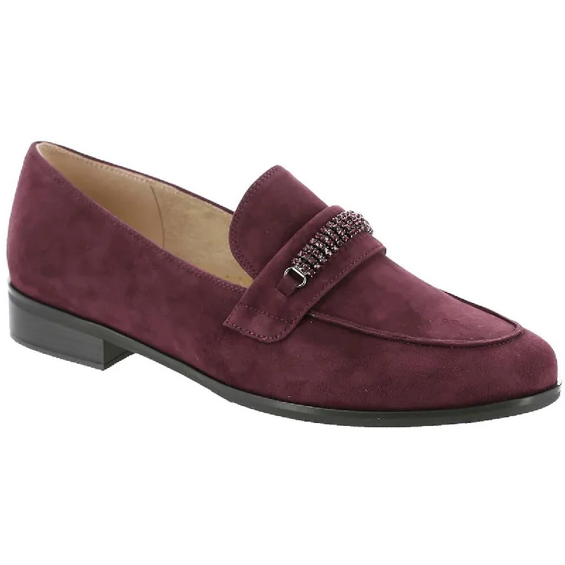 Plus Size Women's Wide - Fit Oxfords with Double Stitching in Black for DurabilityVANELi Womens Kamila Faux Suede Slip On Loafers Plus Size Women's Wide - Fit Oxfords with Double Stitching in Black for DurabilityVANELi Womens Kamila Faux Suede Slip On Loafers