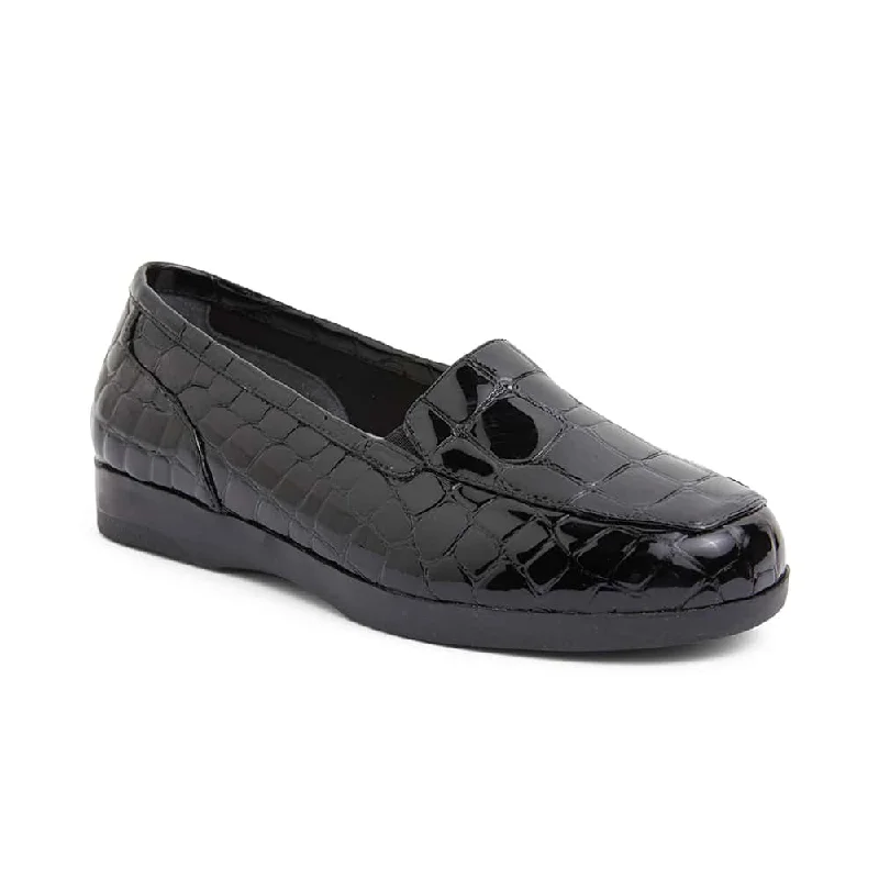 Women's Bow - Embellished Loafers in Red for a Feminine TouchVerse Loafer in Black Patent Women's Bow - Embellished Loafers in Red for a Feminine TouchVerse Loafer in Black Patent
