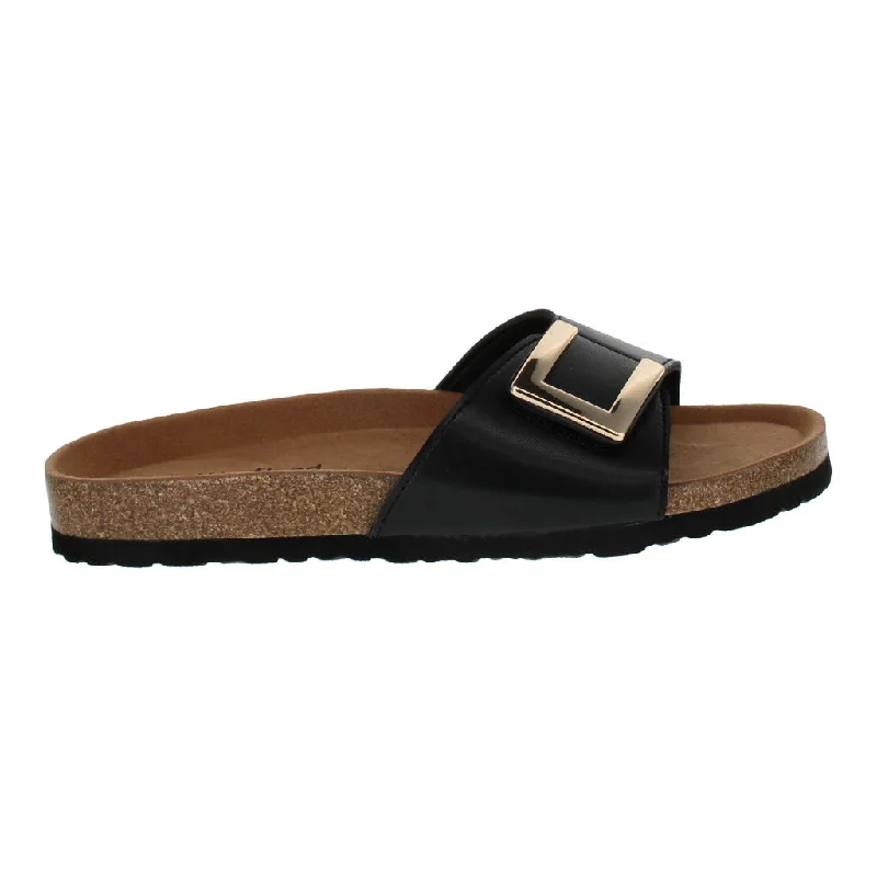 Women's Sandals with a Glitter - Coated Strap in Gold for a Sparkly Summer OutfitWestland 561203 Emma 03 780 100 Black Women's Sandals with a Glitter - Coated Strap in Gold for a Sparkly Summer OutfitWestland 561203 Emma 03 780 100 Black