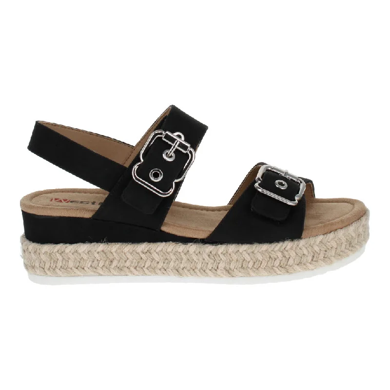 Women's Sandals with a Wedge Heel and a Tassel Detail in Orange for a Trendy LookWestland 592006 Madison 06 786 100 Black Women's Sandals with a Wedge Heel and a Tassel Detail in Orange for a Trendy LookWestland 592006 Madison 06 786 100 Black