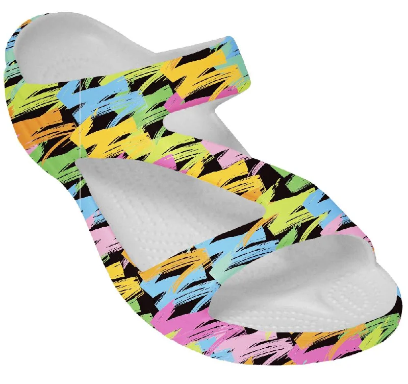 Waterproof Women's Rubber Beach Sandals with Arch Support in Blue for Water ActivitiesWomen's Loudmouth Z Sandals - Broadstrokes Waterproof Women's Rubber Beach Sandals with Arch Support in Blue for Water ActivitiesWomen's Loudmouth Z Sandals - Broadstrokes