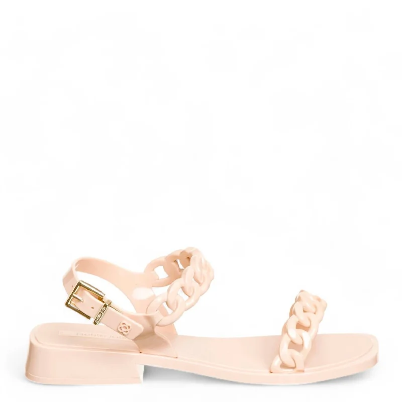 Women's Ankle - Strap Sandals with a Block Heel in Red for a Sophisticated Style Sustainable Women's Recycled Material Sandals in Beige for Eco - Conscious ShoppersKiara Chain Sandal In Nude Women's Ankle - Strap Sandals with a Block Heel in Red for a Sophisticated Style Sustainable Women's Recycled Material Sandals in Beige for Eco - Conscious ShoppersKiara Chain Sandal In Nude