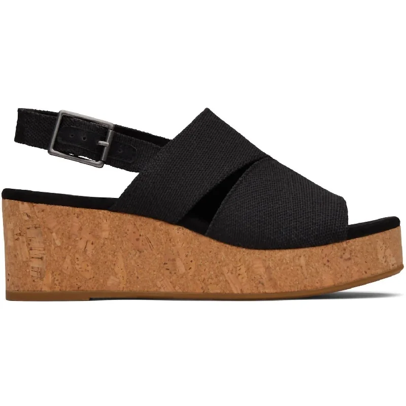 Women's Leather - Strapped Sandals with a Braided Detail in Brown for a Rustic Appeal Plus Size Women's Wide - Width Platform Sandals in Black for Added Comfort and HeightWomen's Claudine Wedge Sandal In Black Melange Woven Women's Leather - Strapped Sandals with a Braided Detail in Brown for a Rustic Appeal Plus Size Women's Wide - Width Platform Sandals in Black for Added Comfort and HeightWomen's Claudine Wedge Sandal In Black Melange Woven