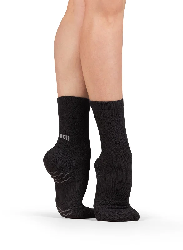 Heel - Protector Hip - Hop Dance Shoes in Brown for Long - Lasting UseA1200 Bloch Sox Crew Length Heel - Protector Hip - Hop Dance Shoes in Brown for Long - Lasting UseA1200 Bloch Sox Crew Length