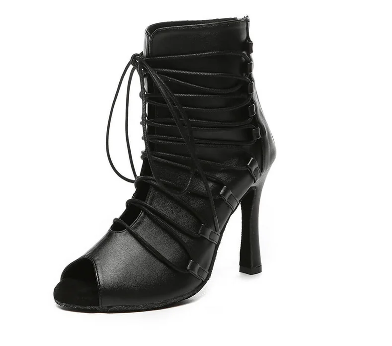 Split - Sole Modern Dance Shoes in Beige for Enhanced FlexibilityBlack Dance Boots for Heels Latin Salsa Dancing Split - Sole Modern Dance Shoes in Beige for Enhanced FlexibilityBlack Dance Boots for Heels Latin Salsa Dancing