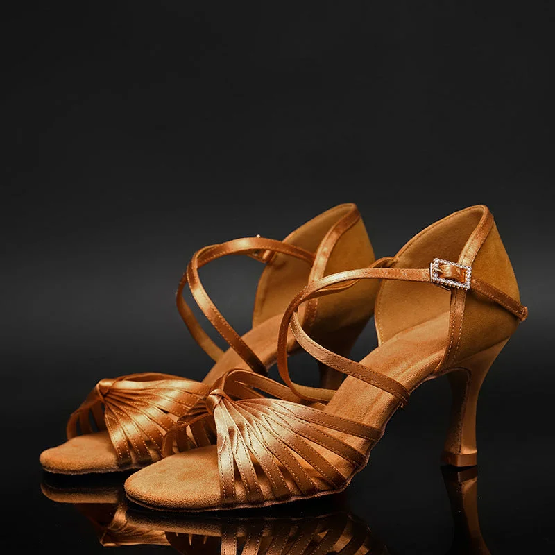 Water - Resistant Canvas Contemporary Dance Shoes in Multicolor for Outdoor UseWomen's Satin Suede 7cm Heel Ankle Strap Latin Dance Shoes Ballroom Dance Shoes Water - Resistant Canvas Contemporary Dance Shoes in Multicolor for Outdoor UseWomen's Satin Suede 7cm Heel Ankle Strap Latin Dance Shoes Ballroom Dance Shoes