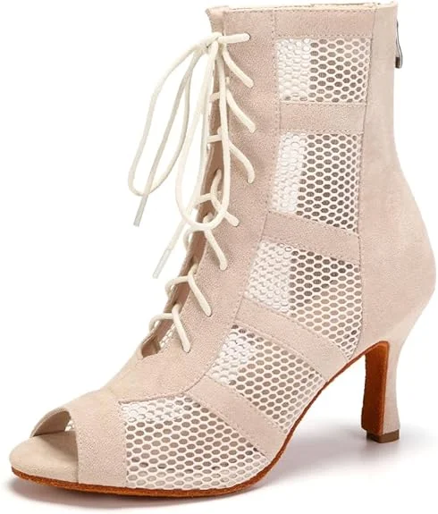 Women's Ankle - Strap Tap Dance Shoes in Purple with Noise - Reducing FeaturesJazz Booties Sexy Dance Booties Nude Dance High Heels Women's Ankle - Strap Tap Dance Shoes in Purple with Noise - Reducing FeaturesJazz Booties Sexy Dance Booties Nude Dance High Heels