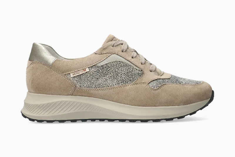 Sparkly Rhinestone - Embellished Women's Sneakers for a Glamorous and Eye - Catching LookKarin - Warm Grey Sparkly Rhinestone - Embellished Women's Sneakers for a Glamorous and Eye - Catching LookKarin - Warm Grey