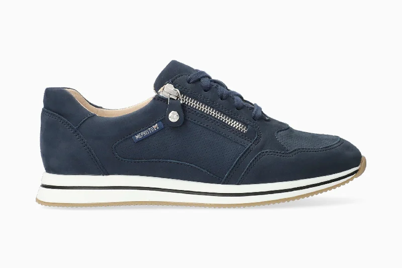 Women's Sneakers with Hidden Wedges for a Subtle Height Boost and Added StyleLeenie - Jeans Blue Women's Sneakers with Hidden Wedges for a Subtle Height Boost and Added StyleLeenie - Jeans Blue