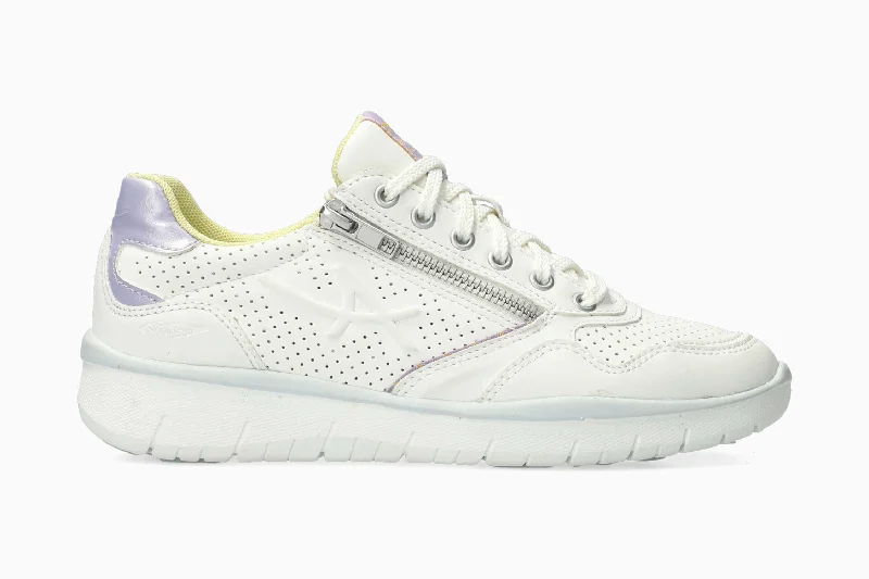 Women's Sneakers with Hidden Wedges for a Subtle Height Boost and Added StyleLike You - White Women's Sneakers with Hidden Wedges for a Subtle Height Boost and Added StyleLike You - White