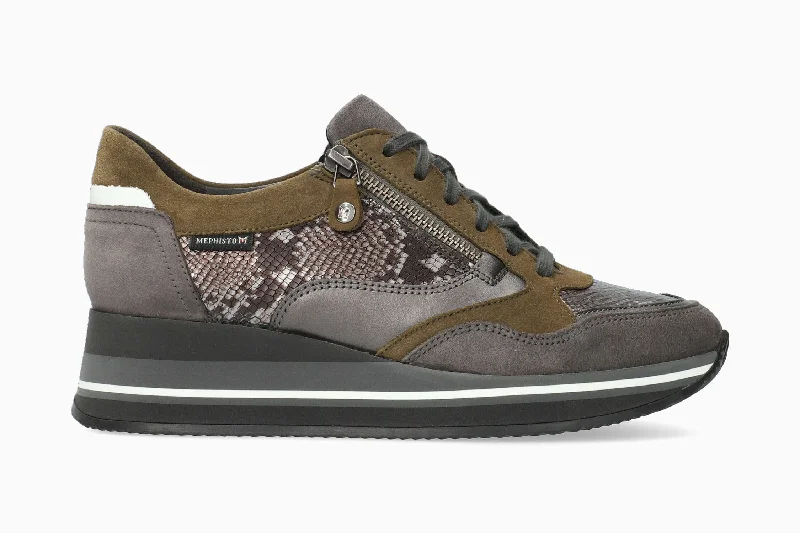 Vegan - Friendly Women's Sneakers Made from Recycled Materials for an Eco - Conscious ChoiceOlimpia - Grey Vegan - Friendly Women's Sneakers Made from Recycled Materials for an Eco - Conscious ChoiceOlimpia - Grey