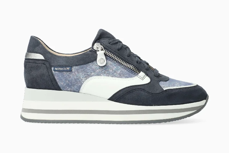 Women's Sneakers with Heel - Stabilizing Technology for Better Balance During RunningOlimpia - Jeans Blue Women's Sneakers with Heel - Stabilizing Technology for Better Balance During RunningOlimpia - Jeans Blue