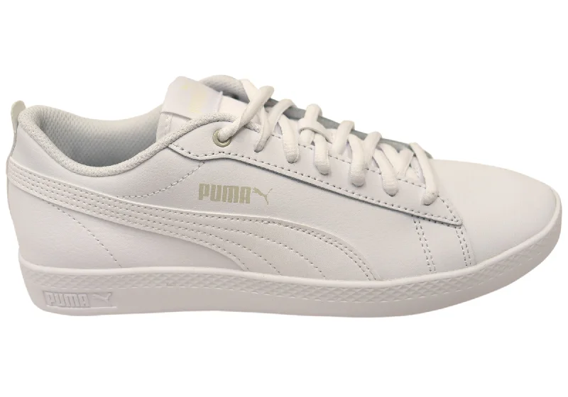 Women's Sneakers with Adjustable Straps for a Customized Fit During High - Impact ExercisesPuma Womens Smash Wns v2 L Comfortable Lace Up Sneakers Women's Sneakers with Adjustable Straps for a Customized Fit During High - Impact ExercisesPuma Womens Smash Wns v2 L Comfortable Lace Up Sneakers