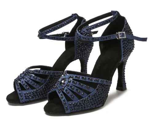 Vegan Leather Ballet Dance Shoes in Gray for Ethical ChoicesSalsa Shoes Womens Navy Blue Rhinestone Bachata Dance Shoes Vegan Leather Ballet Dance Shoes in Gray for Ethical ChoicesSalsa Shoes Womens Navy Blue Rhinestone Bachata Dance Shoes