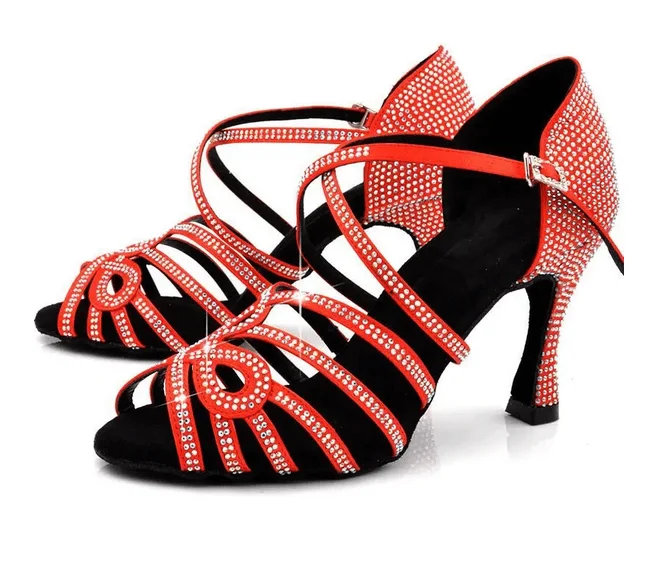 Water - Resistant Canvas Contemporary Dance Shoes in Multicolor for Outdoor UseSalsa Shoes Womens Red Rhinestone Latin Dance Shoes Water - Resistant Canvas Contemporary Dance Shoes in Multicolor for Outdoor UseSalsa Shoes Womens Red Rhinestone Latin Dance Shoes