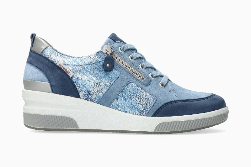 Women's Sneakers with Hidden Wedges for a Subtle Height Boost and Added StyleTrudie - Denim Women's Sneakers with Hidden Wedges for a Subtle Height Boost and Added StyleTrudie - Denim