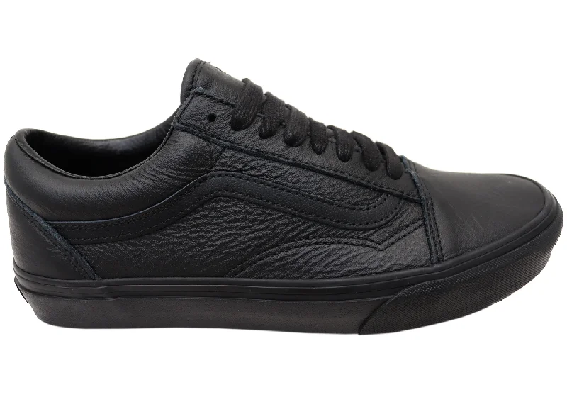 Foldable Women's Travel Sneakers for Compact Storage in LuggageVans Old Skool Leather Black Unisex Comfortable Lace Up Sneakers Foldable Women's Travel Sneakers for Compact Storage in LuggageVans Old Skool Leather Black Unisex Comfortable Lace Up Sneakers