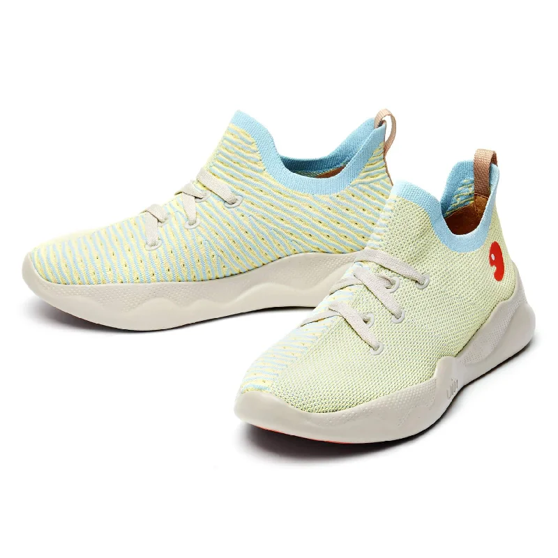 Breathable Mesh Women's Running Sneakers with Reflective Trim for Nighttime JoggingYellow & Blue Mijas Women Breathable Mesh Women's Running Sneakers with Reflective Trim for Nighttime JoggingYellow & Blue Mijas Women