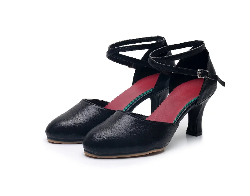 Elastic - Top Modern Dance Shoes in Pink for a Snug FitWomen's Leatherette 3.5cm/5/5cm Heels With Ankle Strap Character Shoes/Ballroom Shoes Elastic - Top Modern Dance Shoes in Pink for a Snug FitWomen's Leatherette 3.5cm/5/5cm Heels With Ankle Strap Character Shoes/Ballroom Shoes