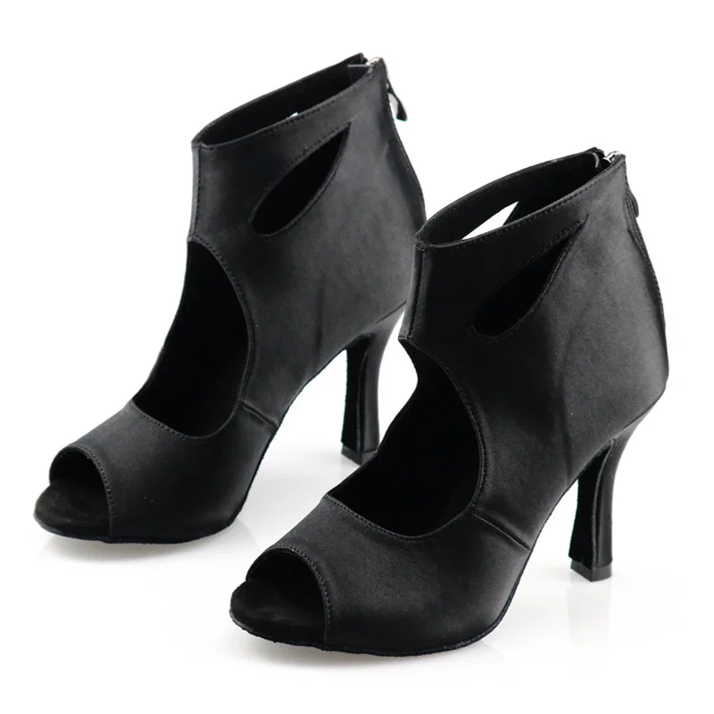 Wide - Toe Box Ballroom Dance Shoes in Orange for Comfortable ToesDS Women's Satin Customized Heel Salsa Dance Jazz Dance Shoes Heels Dance Boots Wide - Toe Box Ballroom Dance Shoes in Orange for Comfortable ToesDS Women's Satin Customized Heel Salsa Dance Jazz Dance Shoes Heels Dance Boots