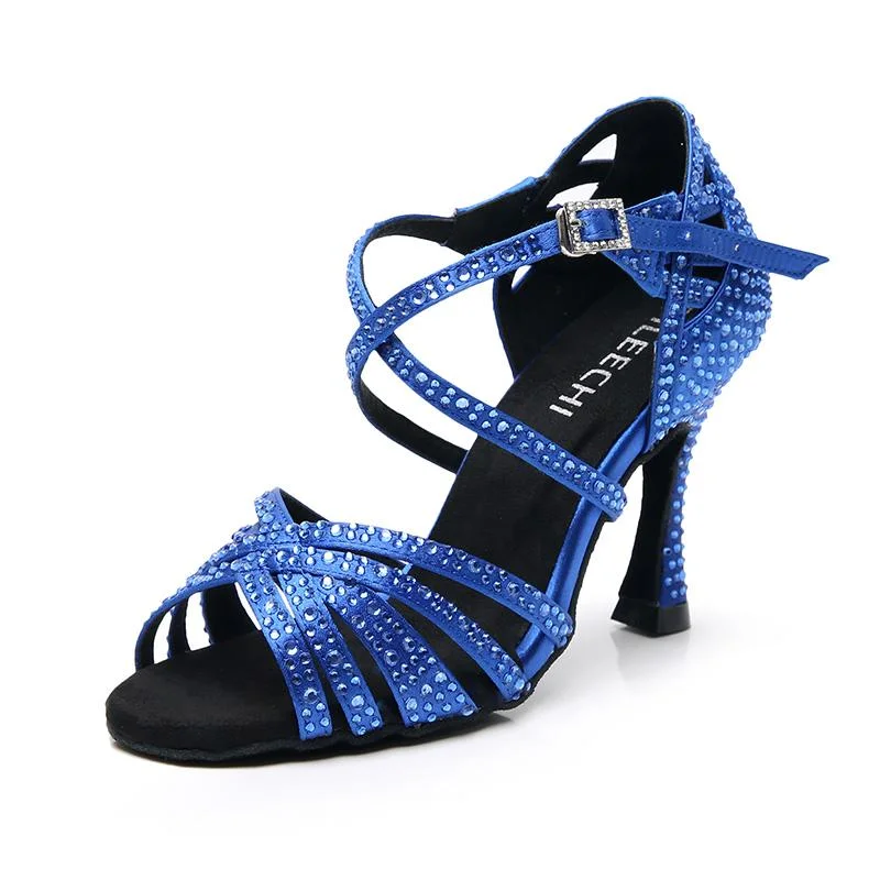 Stretchable Canvas Jazz Dance Shoes in Black for Comfortable MovementsWomen's Satin Customized Heel Ballroom Dance Shoes Latin Dance Shoes Stretchable Canvas Jazz Dance Shoes in Black for Comfortable MovementsWomen's Satin Customized Heel Ballroom Dance Shoes Latin Dance Shoes