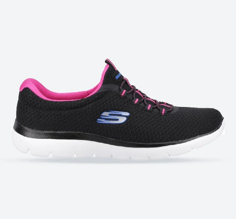 Women's Sneakers with Removable Insoles for Easy Cleaning and CustomizationWomen's Wide Fit Skechers 12980 Summits Slip On Sports Sneakers - Black/Hot Pink Women's Sneakers with Removable Insoles for Easy Cleaning and CustomizationWomen's Wide Fit Skechers 12980 Summits Slip On Sports Sneakers - Black/Hot Pink