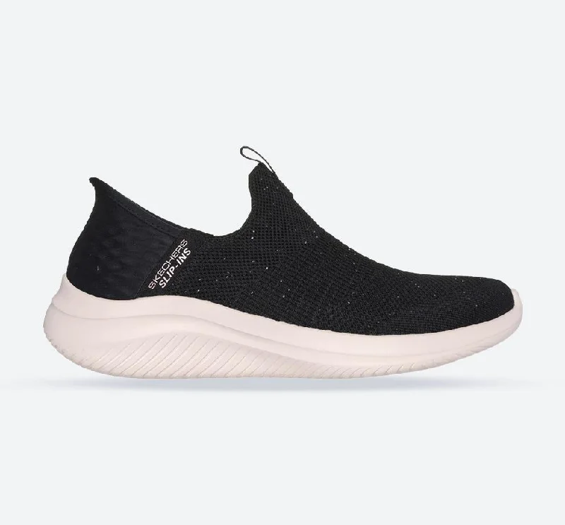 Foldable Women's Travel Sneakers for Compact Storage in LuggageWomen's Wide Fit Skechers 149594 Slip-ins Ultra Flex 3.0 Sneakers - Black/Rose Gold Foldable Women's Travel Sneakers for Compact Storage in LuggageWomen's Wide Fit Skechers 149594 Slip-ins Ultra Flex 3.0 Sneakers - Black/Rose Gold
