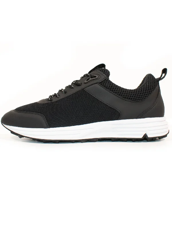 High - Top Women's Leather Sneakers in Black for a Stylish and Durable OptionWVSport Road Running Trainers High - Top Women's Leather Sneakers in Black for a Stylish and Durable OptionWVSport Road Running Trainers