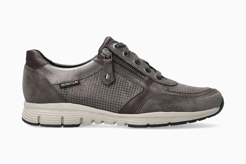 Retro - Style Women's Sneakers in Pastel Colors for a Nostalgic and Fashionable VibeYlona - Grey Retro - Style Women's Sneakers in Pastel Colors for a Nostalgic and Fashionable VibeYlona - Grey
