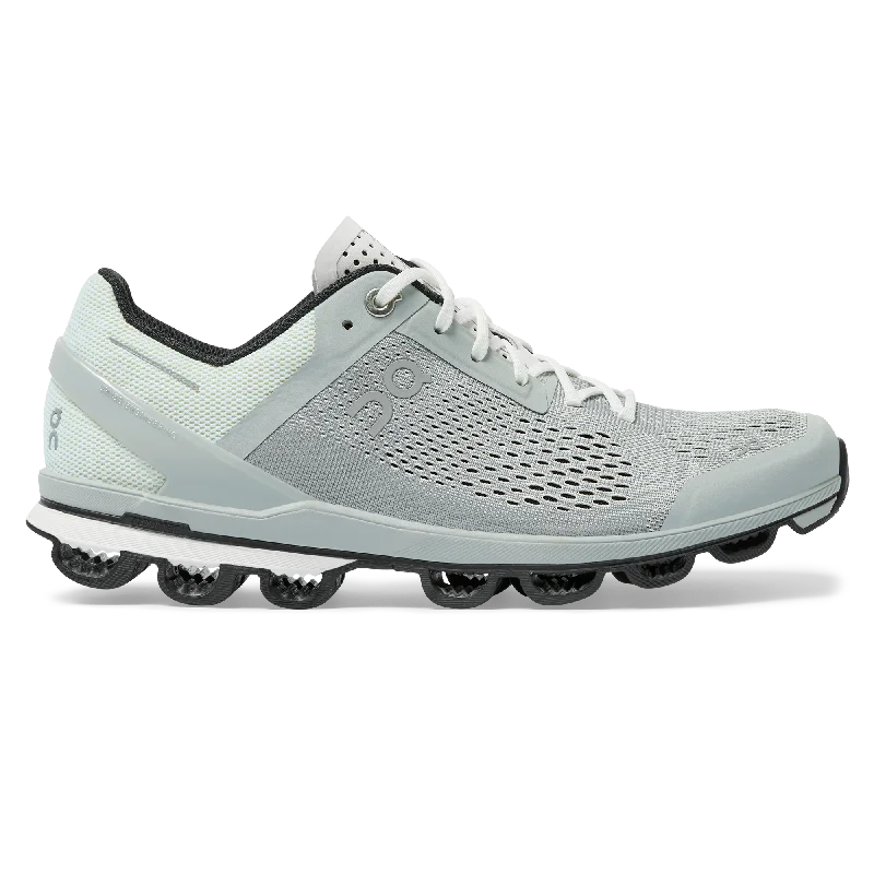 Women's Running Shoes with a Toe Box Reinforcement in Silver for Toe ProtectionCloudsurfer Women's Running Shoes with a Toe Box Reinforcement in Silver for Toe ProtectionCloudsurfer