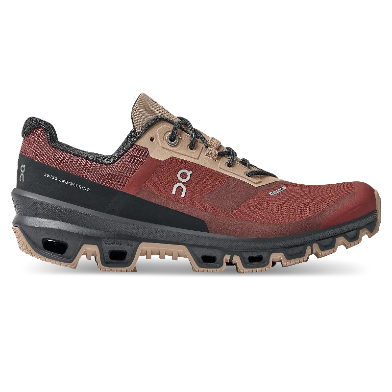 Memory - Foam Midsole Women's Running Shoes in Burgundy for Shock AbsorptionCloudventure Waterproof Memory - Foam Midsole Women's Running Shoes in Burgundy for Shock AbsorptionCloudventure Waterproof