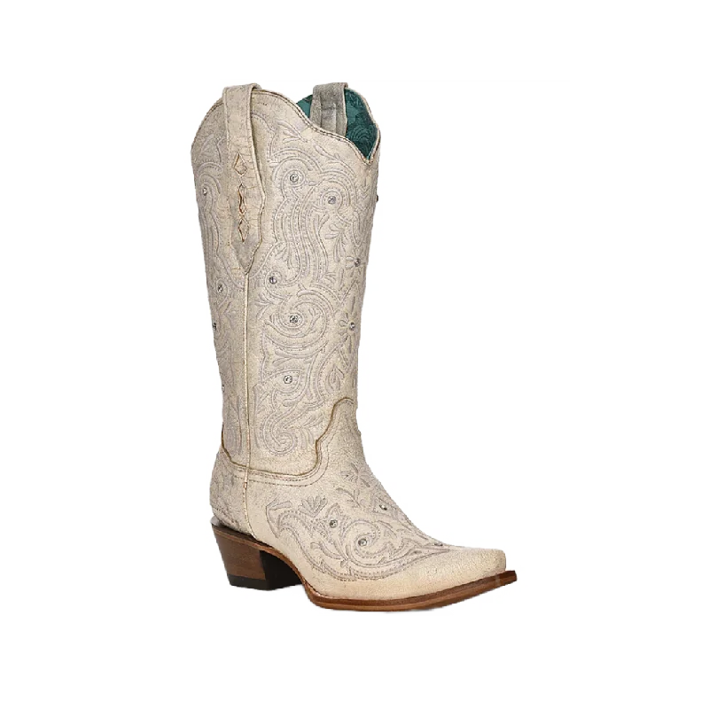 women's cowboy boots with floral designsCorral Womens Embroidery & Crystals Bone Western Boot women's cowboy boots with floral designsCorral Womens Embroidery & Crystals Bone Western Boot