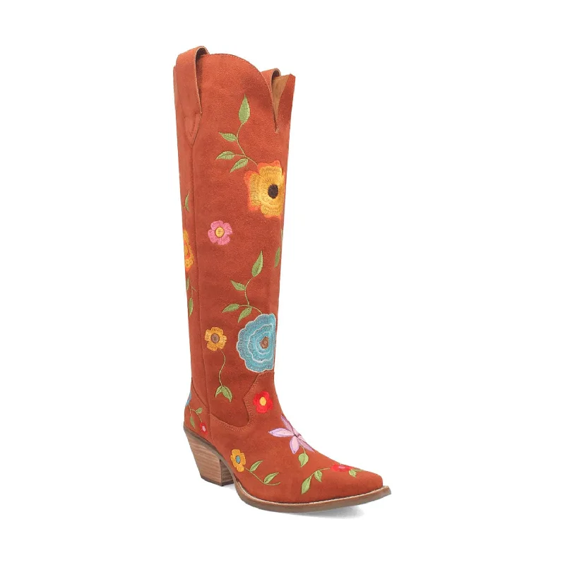 women's cowboy boots for casual wearDingo Womens Flower Power Rust Suede Cowboy Boots women's cowboy boots for casual wearDingo Womens Flower Power Rust Suede Cowboy Boots