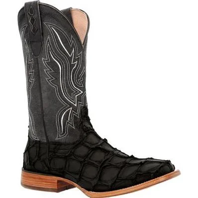 women's combat-style moto bootsDurango Premium Exoticsâ Matte Black Pirarucu Western Boot women's combat-style moto bootsDurango Premium Exoticsâ Matte Black Pirarucu Western Boot