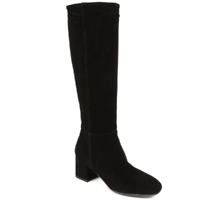 women's heeled boots for fashion-forward looksLou LouS Slim Calf Knee High Suede Boots - LOULOUS / 324 363 women's heeled boots for fashion-forward looksLou LouS Slim Calf Knee High Suede Boots - LOULOUS / 324 363
