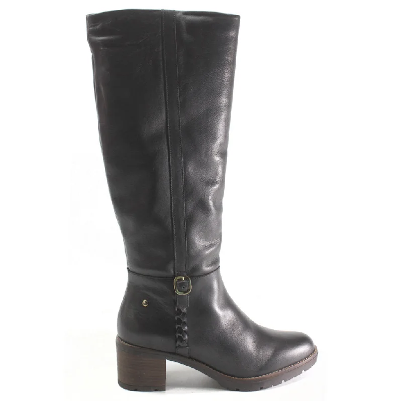 waterproof heeled boots for womenLlanes Calfskin Leather Women's Zip Up Stack Heeled Knee High Boots waterproof heeled boots for womenLlanes Calfskin Leather Women's Zip Up Stack Heeled Knee High Boots