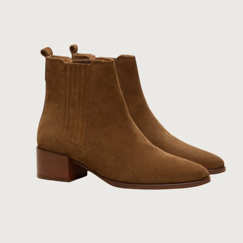 women's heeled boots for special occasionsRivecour No408 Hazelnut Suede ankle Boots women's heeled boots for special occasionsRivecour No408 Hazelnut Suede ankle Boots