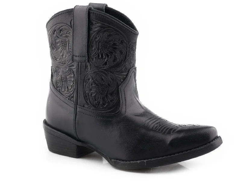 women's distressed cowboy bootsRoper Womens Black Leather Dusty Tooled Snip Cowboy Boots 8.5 women's distressed cowboy bootsRoper Womens Black Leather Dusty Tooled Snip Cowboy Boots 8.5