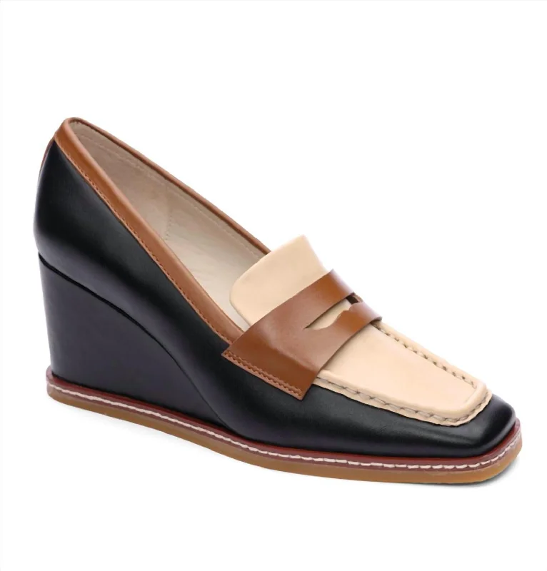 Embroidered women's espadrilles with intricate designsCadence Wedge Loafer In Blk/otmlk/spice Embroidered women's espadrilles with intricate designsCadence Wedge Loafer In Blk/otmlk/spice